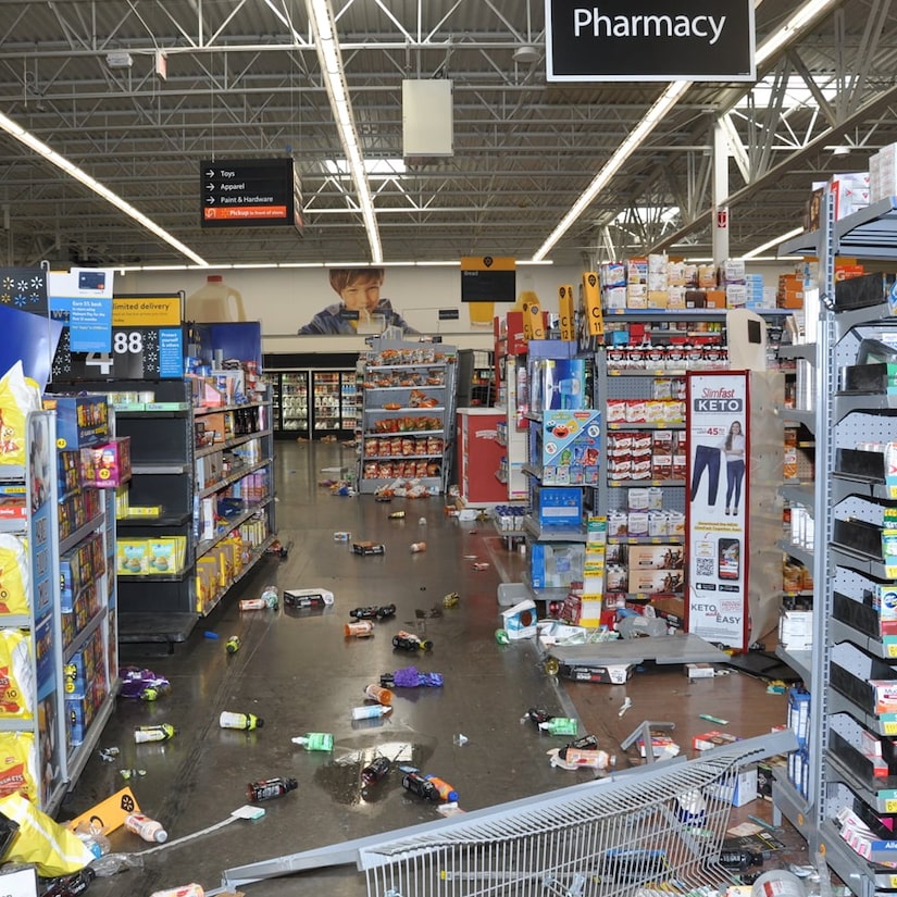 Disgruntled Ex Employee Drives Car Through Walmart