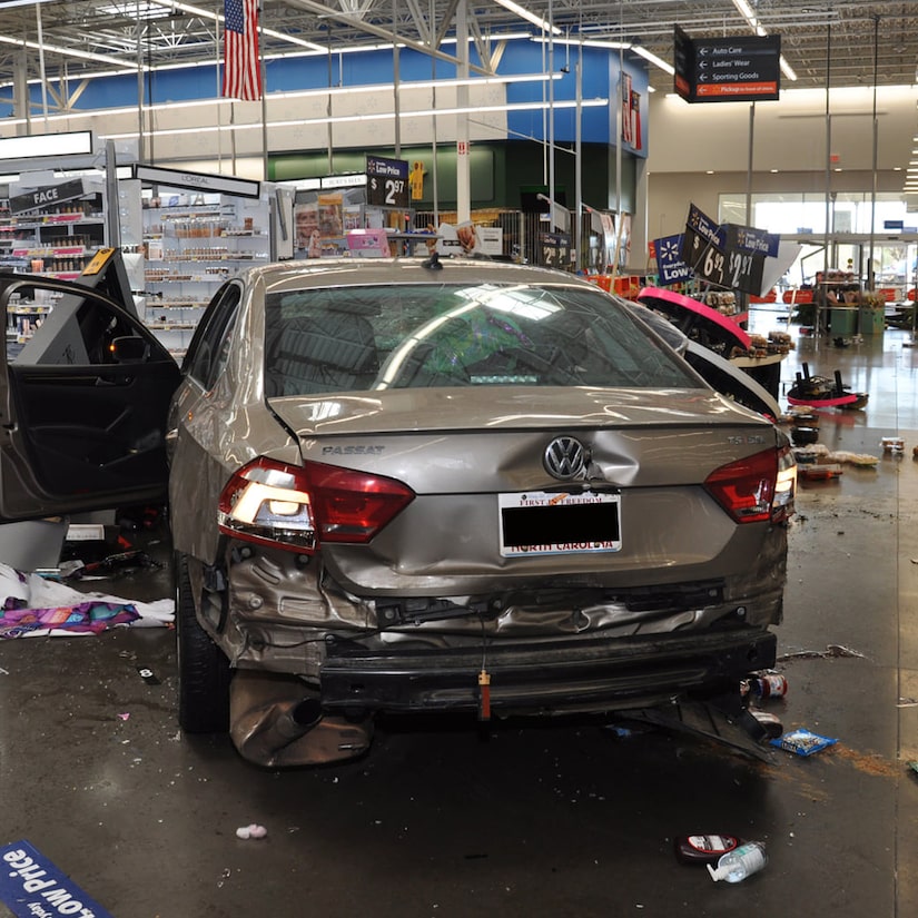 Disgruntled Ex Employee Drives Car Through Walmart