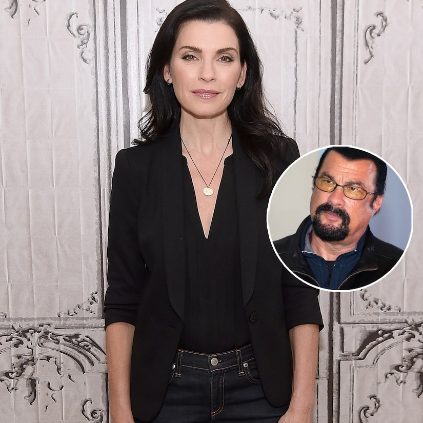 Julianna Margulies Revisits 'Traumatic' Steven Seagal Story Involving a Gun and His Hotel Room