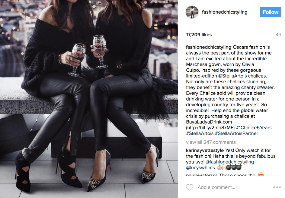 instagram influencer Chic-Erica-Hoida-Stella-Artois-Case-Study