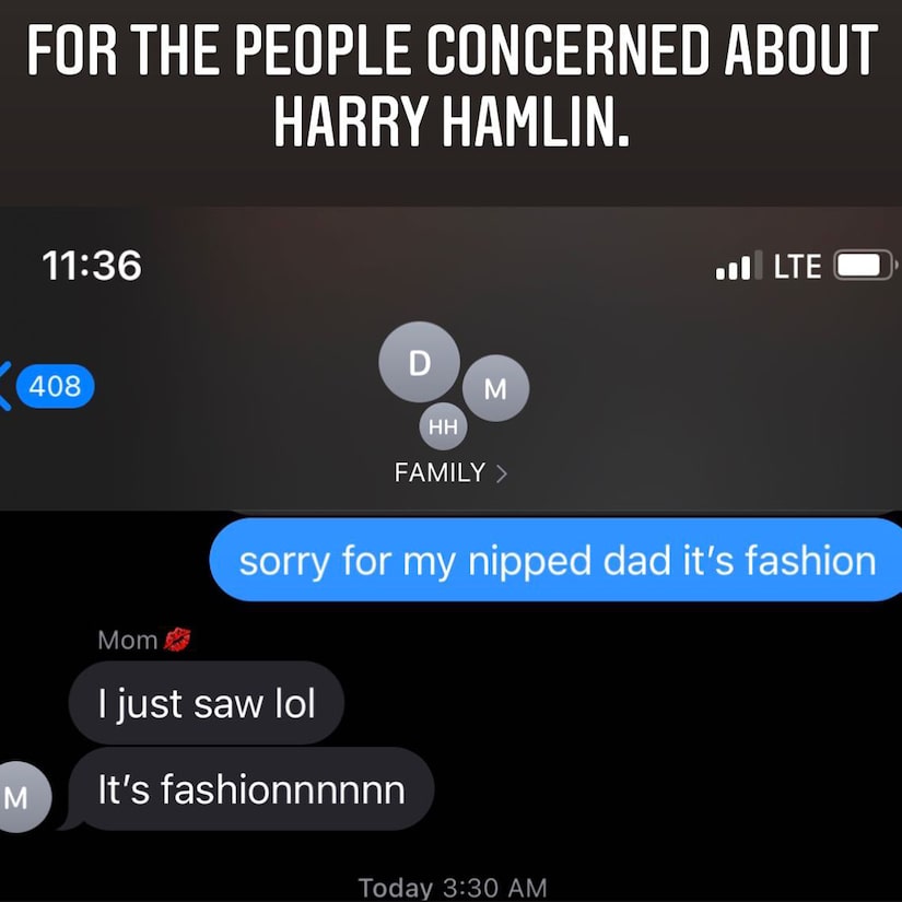 Amelia Hamlin Apologizes To Dad Harry Hamlin For Revealing London Fashion Week Look