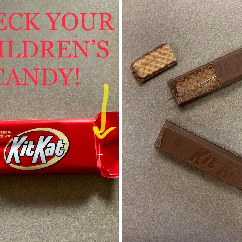 Ohio Child Finds Sewing Needle Embedded in Trick-or-Treat Candy