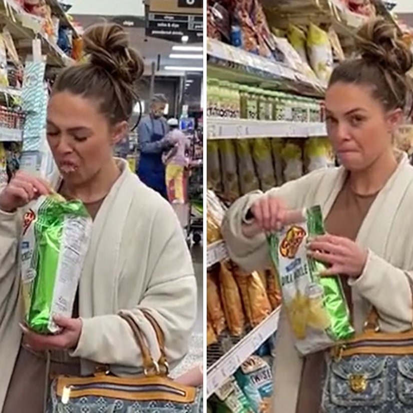 Revolting Video Shows Woman Spitting Chips Back Into Bag and Resealing it in Grocery Store