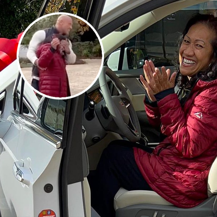 Watch Dwayne 'The Rock' Johnson Surprise Mom with New Car on Christmas