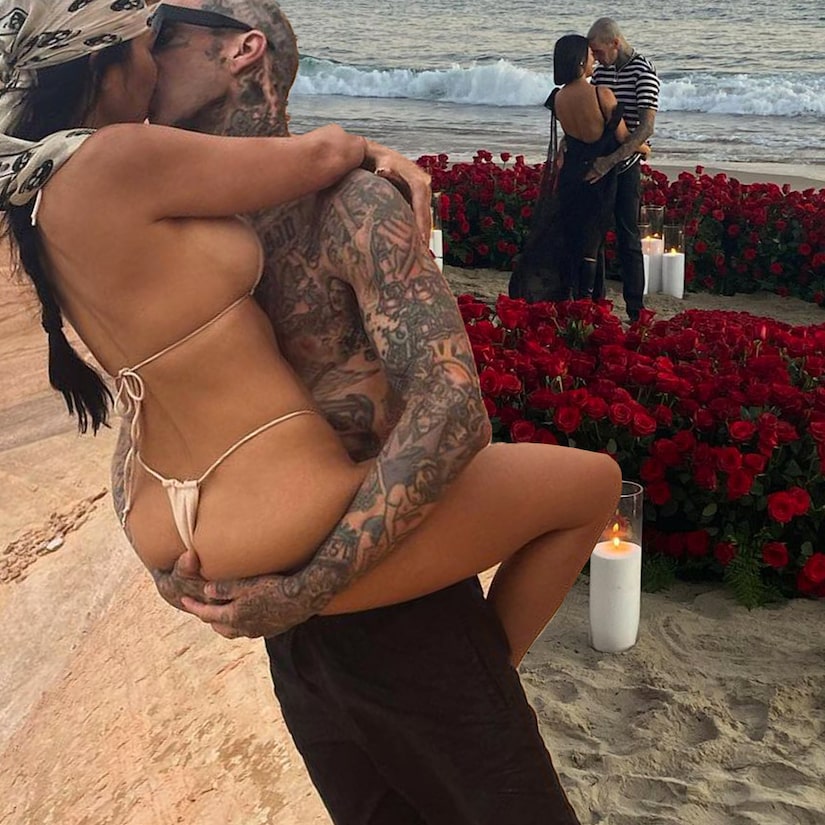 Kourtney Kardashian and Travis Barker's Whirlwind Romance in 2021