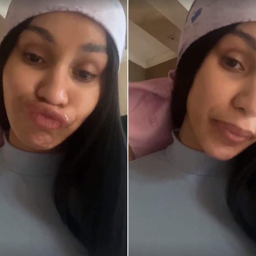 Cardi B Shows Off 'Mustache' with Hilariously Crass Commentary, Says Four-Month-Old Son Is Talking