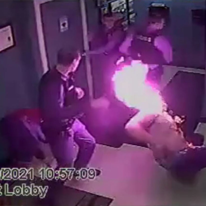 Police Flee After Setting Hand Sanitizer-Covered Man On Fire With Their Tasers